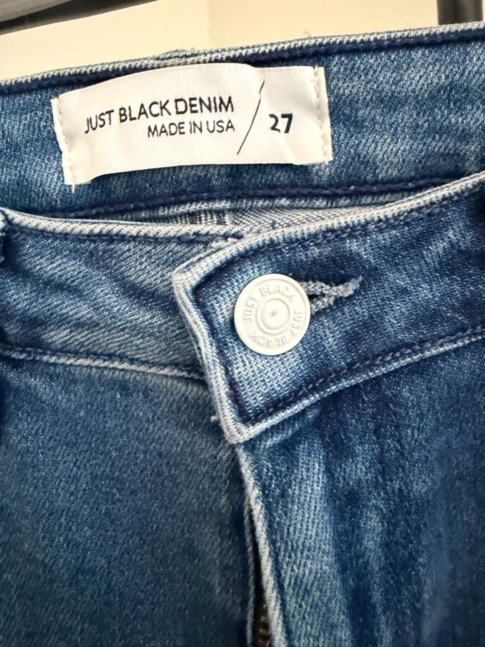 Just Black Medium Blue High-Rise Flare Jeans size 27 - Picture 3 of 6